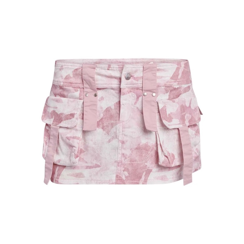 I.AM.GIA Eydis Pink Camo Cargo Skirt